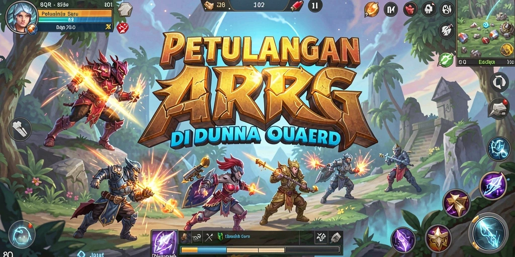 Tampilan seru gameplay ARPG yang memukau dan interaktif.