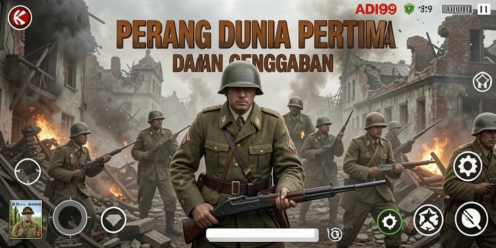 Tampilan penuh aksi dari gameplay ADI99 yang mendebarkan.