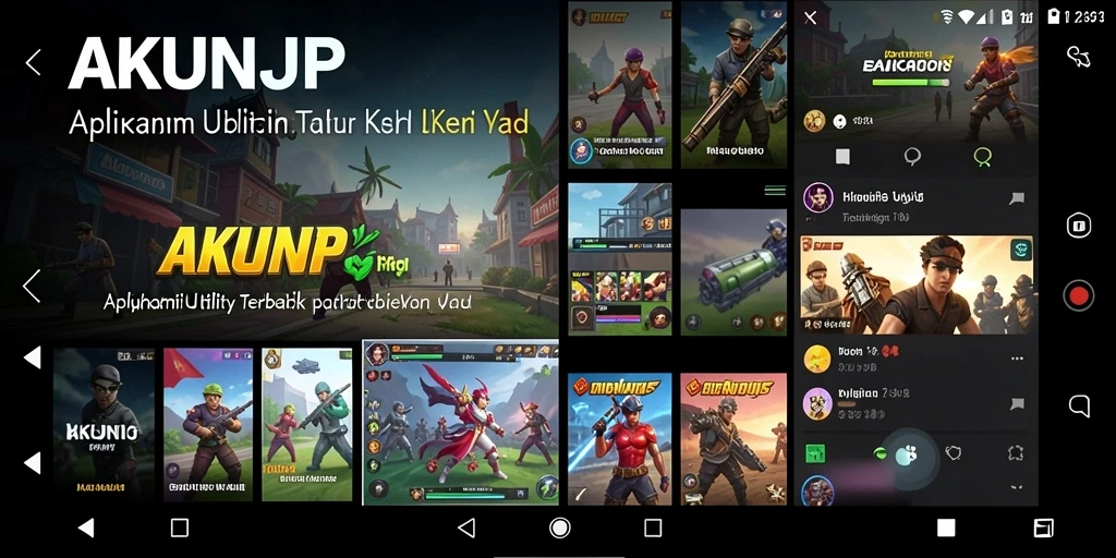 Tampilan antarmuka utama AKUNJP yang user-friendly