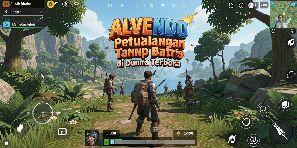 Gameplay ALVENDO yang mendebarkan di dunia terbuka yang luas.