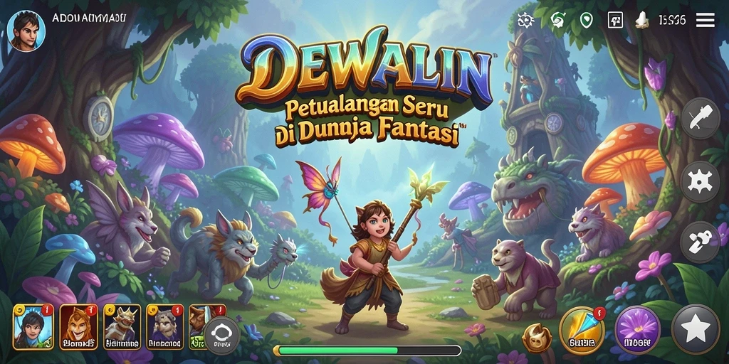 Tampilan gameplay mendebarkan dalam DEWALIN dengan petualangan tak terbatas.