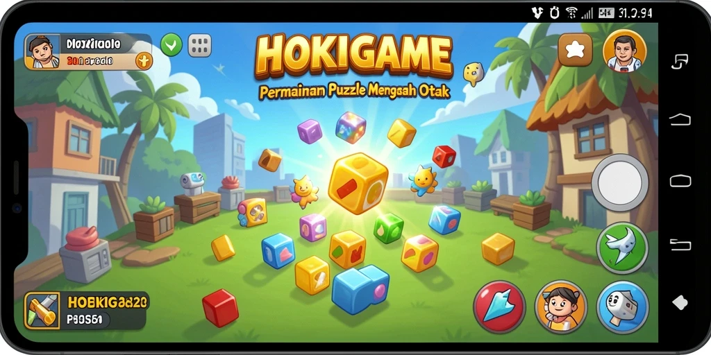Screenshot gameplay HOKIGAME menampilkan tantangan puzzle yang mengasyikkan.