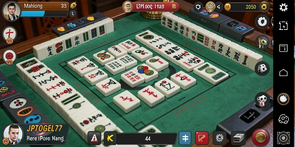 Tampilan gameplay Mahjong JPTOGEL77 yang menarik dan interaktif.