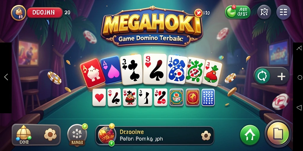 Tampilan gameplay Domino yang seru dan menarik