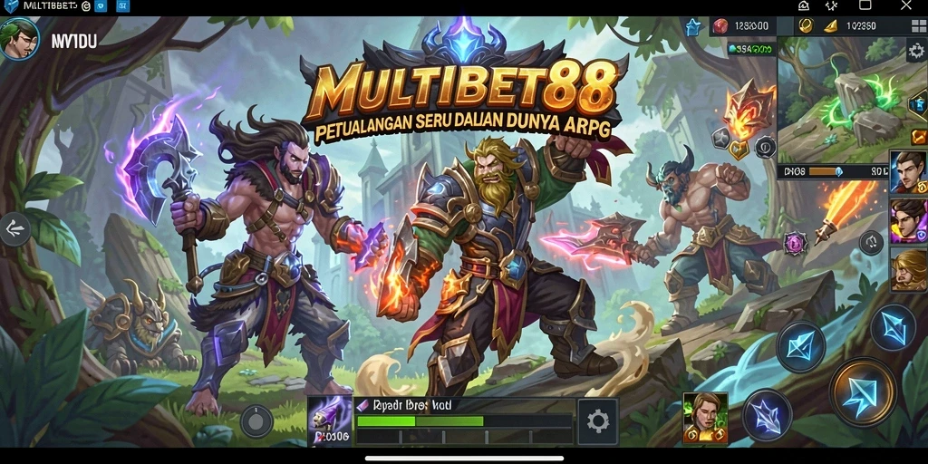 Tangkapan layar gameplay MULTIBET88 yang menunjukkan aksi pertempuran mendebarkan.