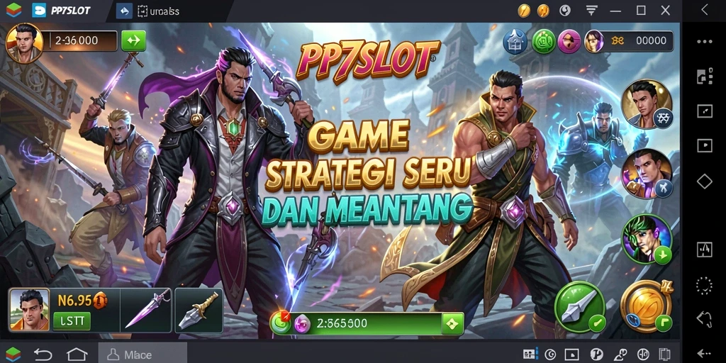 Tampilan gameplay strategis yang seru dan dinamis di PP7SLOT.
