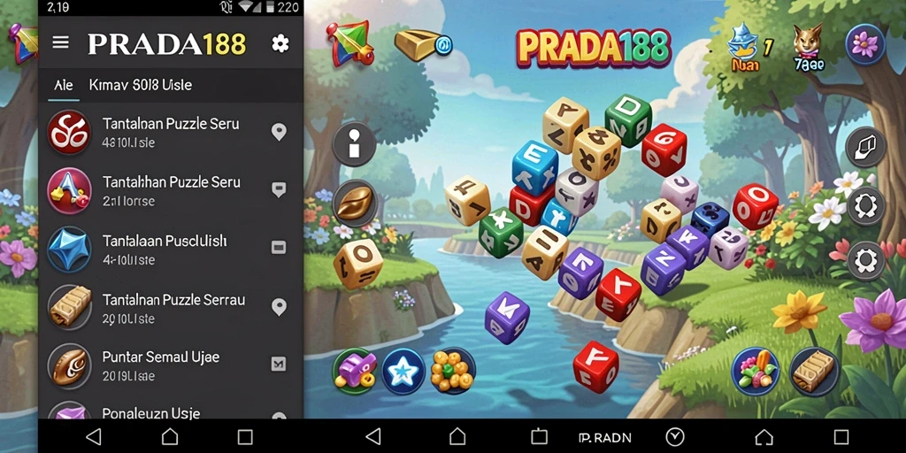 Screenshot PRADA188 menunjukkan tantangan menarik dalam gameplay Puzzle.