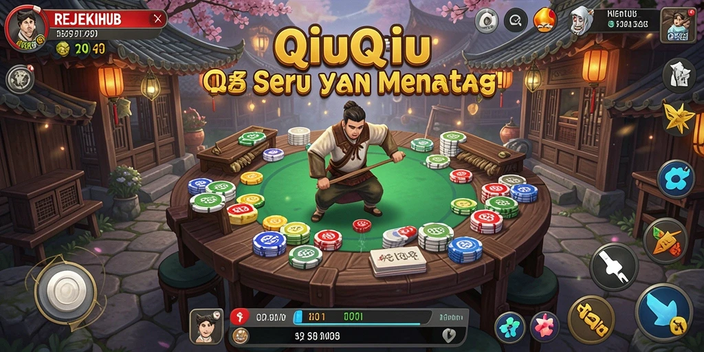 Screenshot gameplay QiuQiu yang menarik dari REJEKIHUB.