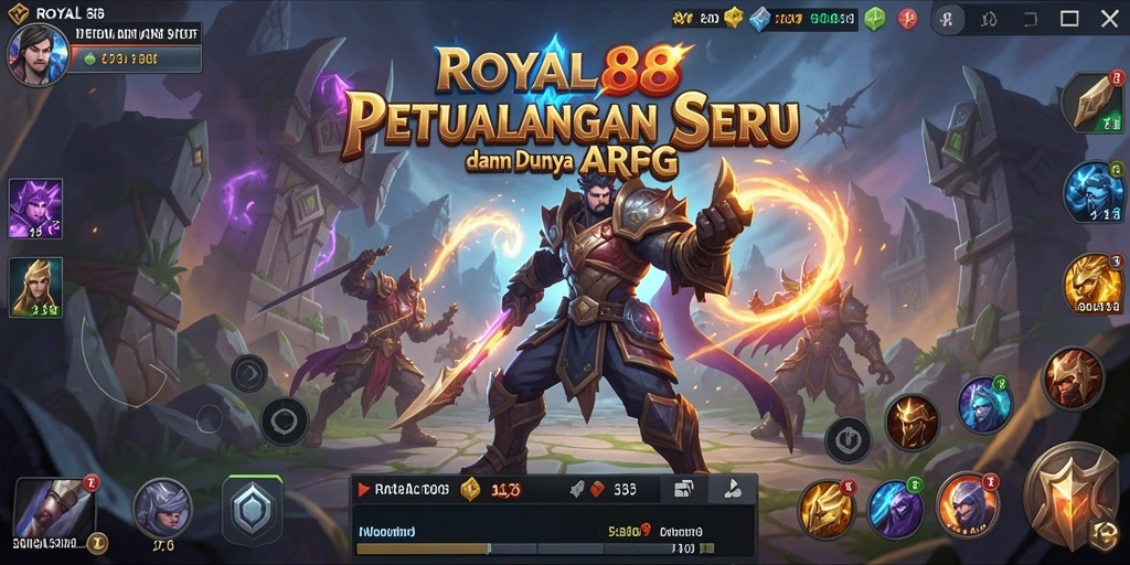 Tampilan gameplay <strong>ROYAL88</strong> yang memukau dengan pertarungan epik.