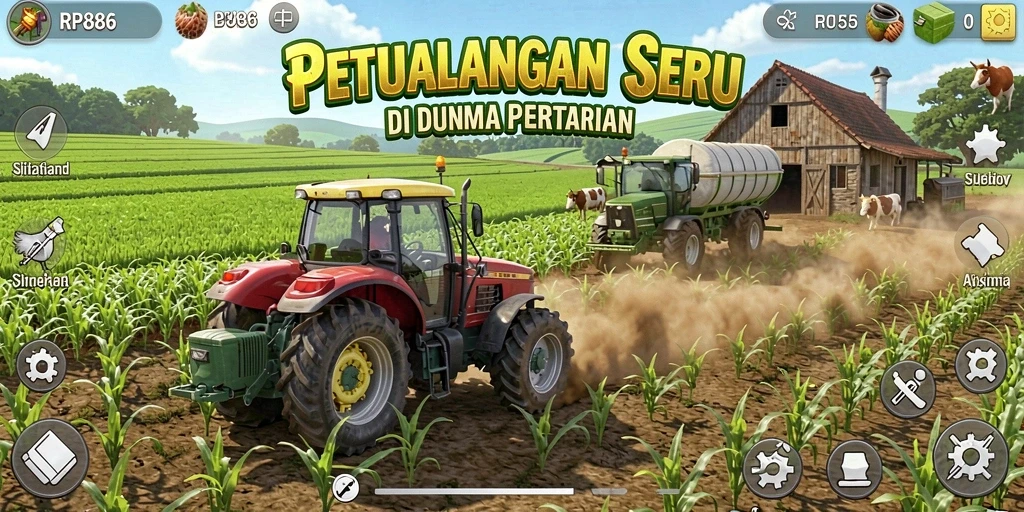 Gameplay farming seru dan interaktif di RP886.