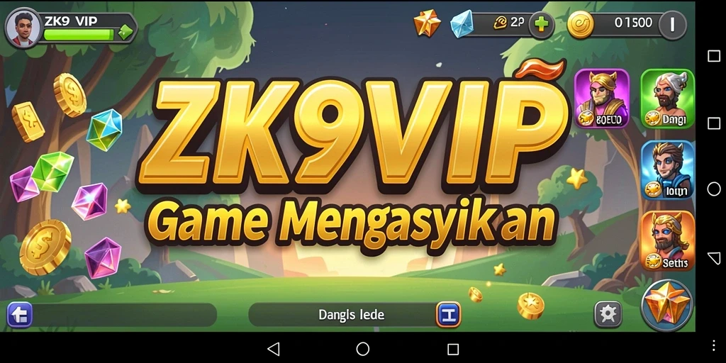 Screenshot gameplay ZK9VIP menampilkan aktivitas pengelolaan sumber daya yang menawan.